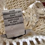 Crochet Cardigan White with sequins beads and rhinestones size L Size L Photo 7