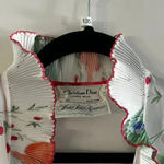 Christian Dior 135 Vintage Saks Fifth Avenue Floral Robe Size Small Photo 2