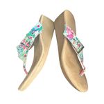 A2 AEROSOLES COLORFUL PINK STRAPPY WEDGE SANDAL SHOES 7.5 Photo 3