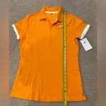 Nike  Dri-Fit Golf Tour Bright Ceramic Orange Button Down Polo Shirt Photo 3