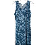 LuLaRoe Dani Women's Simply Comfortable Tank Maxi Dress Geometric Print - M Blue Photo 4