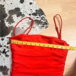 Nookie Cooper Mini Dress Tangerine Orange Ruffle Size XS Photo 8