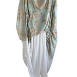 Aidan by Aidan Mattox Halter Neck Tiered Maxi 0 Pastel Dress Green Photo 9