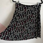 Black Polka‎ Dot Midi Skirt, Vintage, Y2K, Retro, Chic, Feminine, Boho, Large Photo 1