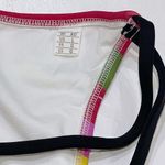 NEW Salinas L Runway High Neck Bikini Set MultiColor Palm Birds Swim Top Bottom Pink Size L Photo 11