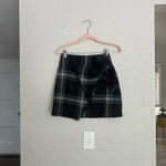 Wilfred Aritzia  gray plaid wrap mini skirt 4  Photo 5