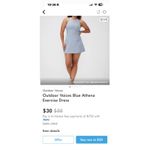 Outdoor Voices  Dress Women Small Blue Purple Athena Racerback Athletic Mini Golf Photo 7