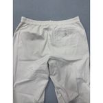 J.Jill Women's M Medium Casual Crop Pants Beige Drawstring Elastic Waist Photo 5