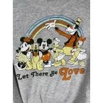 Disney Vintage Gray Let There Be Love Mickey & Friends Sweatshirt Size Small Photo 2