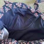 Band of Gypsies  Navy Blue Red Floral Bustier Cropped Tank Top Size Small Photo 6