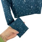 Nike  Pro Warm Starry Night Cropped Long Sleeve Top Metallic Stars Training Small Photo 4