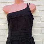 New women’s one shoulder black cotton romper size Small Photo 2