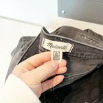 Madewell  High Rise Perfect Vintage Jeans Ripped Knee Raw Hem Lunar Black 28 / 6 Photo 1