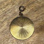 Vintage Gold Tone “I Love You” Circular Medallion Charm Pendant Photo 4