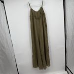 Urban Outfitters Olive Green L Gauze Wide Leg Pant Jumpsuit Romper Boho Hippie Photo 7