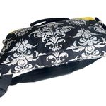 Jackie Jacqueline Savage Mcfee Laptop Travel Handbag With Canvas Shoulder Strap Black Photo 3