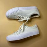 Madewell White Sidewalk Low-Top Cloudlift Sneakers in Leather Size 6.5 Photo 9