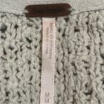 Free People  Women's Oversized Frayed Knit Sweater - Light Mint Green size Medium Photo 10