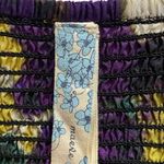 Anthropologie Maeve Silk Smocked Empire Tank Dress Medium purple green yellow Photo 6