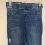 Spanx NWOT Denim Ankle Skinny Distressed Med Wash Jeans BUTT LIFTER Size Medium Photo 5