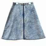 Forever 21 Front zipper acid wash denim skirt Photo 1