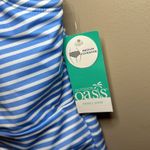 Outdoor Oasis Women’s‎ One Piece Medium Coverage Blue White Striped Swimsuit Size L Photo 2