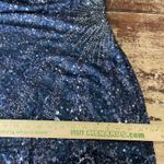 Scala  Embellished Sequin Beaded Navy One-Shoulder Cocktail Prom Mini Dress 14 Photo 5