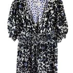 LOVE, WHIT by Whitney Port Black Floral Puff Sleeve Dress Size XL Photo 4