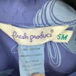 Fresh Produce  Shirt Jacket Womens S Purple Floral‎ Lightweight Button Up Shacket Photo 3