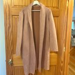 Tahari Nordstrom Dusty Pink Faux Suede Longline Jacket Size Medium Photo 2