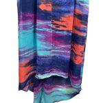 Triple Heart High Low Midi Sleeveless Tie Dye Flowy Dress S boho Photo 4