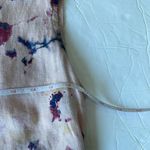 Bellambra Linen Midi Dress Light Pink Smocked waist Tie Back sleeveless Size S Photo 6