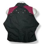 Vintage Western Ethics Jeans Vest Top Pants Country Maroon Black Women Two Tone Red Size undefined Photo 3