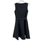 Calvin Klein Black knee length sleeveless tie waist tiered Dress event holiday 6 Photo 1