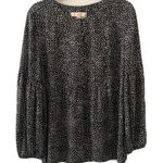 Ann Taylor LOFT Womens Size Medium Multicolor Polka Dot Polyester Blouse Photo 0