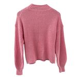 J.Crew  Cotton Blend Cable Knit Mock Neck Sweater Bright Peppermint Size Small Photo 3