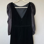 Source Unknown Vintage Velvet Dress Black Goth Whimsigoth Dark Romantic vampire HOCO victorian‎ Photo 7
