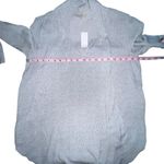 Loft Polka Dot Neck Tie Blouse Top Small Long Sleeve Gray White Bow Work New Photo 4