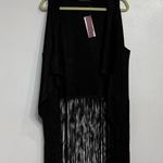 Anthropologie Do Everything In Love Black Faux Suede Vest Sz O/S NWT Photo 1