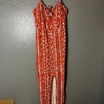 No Boundaries Boho Tribal Print Maxi Jumpsuit Dress–Sleeveless Spaghetti Strap–Women’s Size L Photo 4