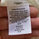 Hinge White Triple Tie Back Blouse Size Small Peplum Chic Photo 7