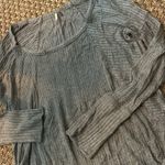 Free People  Grey‎ LS Sweater Top Size Small Photo 1