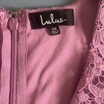Lulus NWT Sweetie Lavender Purple Floral Lace Short Sleeve Mini Dress Photo 7