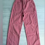 Cider  Pink Denim Middle Waist Wide Leg Jeans XS/2 Photo 1