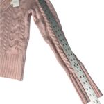 Banana Republic Women’s  Button Cowl Neck Fuzzy Cropped Sweater Barbiecore Barbie Photo 5