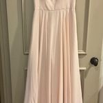 Jenny Yoo  Renee Style Bridesmaid Dress Luxe Chiffon Soft Blush Size 6 Light pink Photo 8