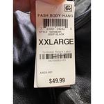 International concepts International Concept XXL Faux Leather Bodysuit Black Edgy Biker Baddie Moto New Photo 7