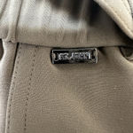 St. John  Black Label Taupe Wide Leg Pull On Belt Pants Poly Blend Chic Career SM Photo 2