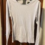 Old Navy  Light Blue Ribbed Long Sleeve Top Size Medium Photo 0