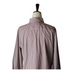 J.Crew  Shirt Women 10‎ Red White Striped Collared Button Down Preppy Career Photo 3